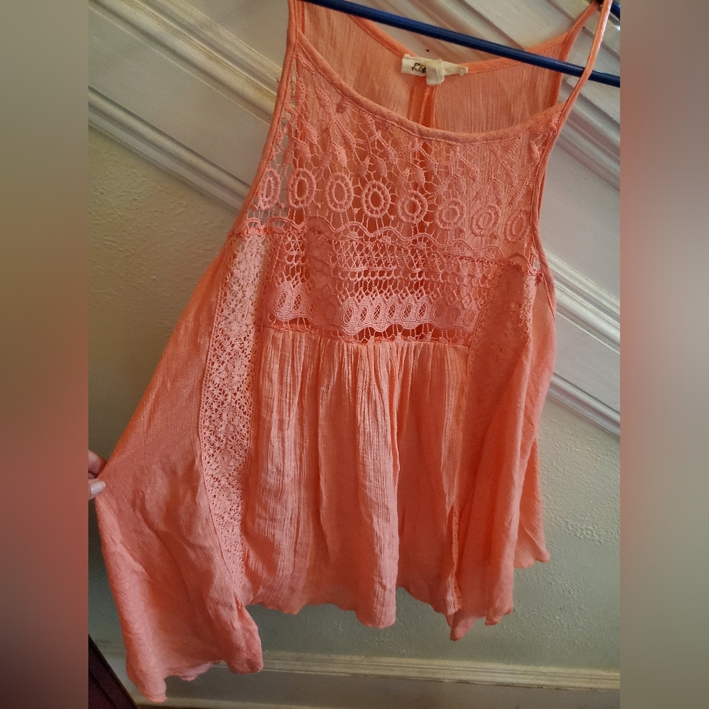 Gauze Tunic Peachy Melon color 1x Rebellion